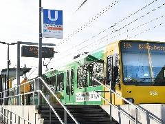 U-5-Stadtbahn am Bahnhof Leinfelden