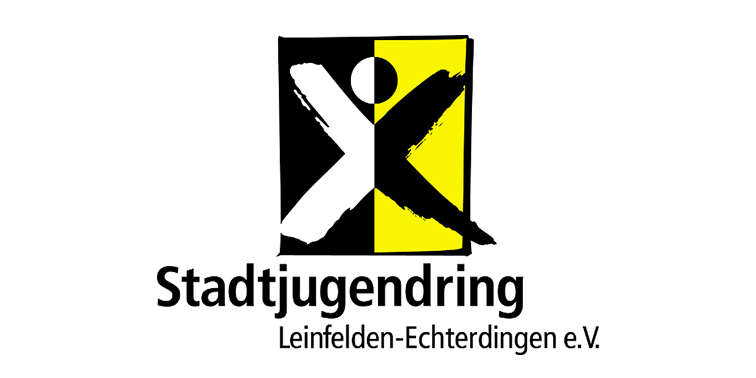 Schwarz-gelbes Logo des Stadtjugendrings LE