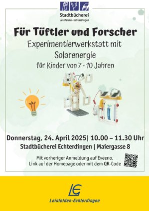 Plakat "Für Tüftler und Forscher"