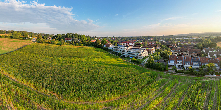 Ackerfläche oberhalb von Oberaichen