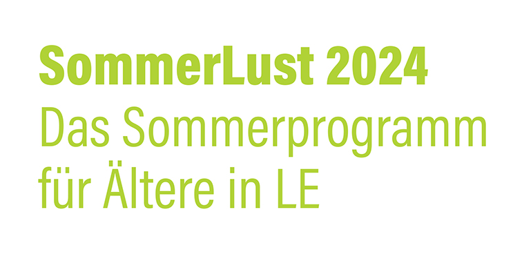 Grüne Schrift "SommerLust 2024" auf weißem Hintergrund