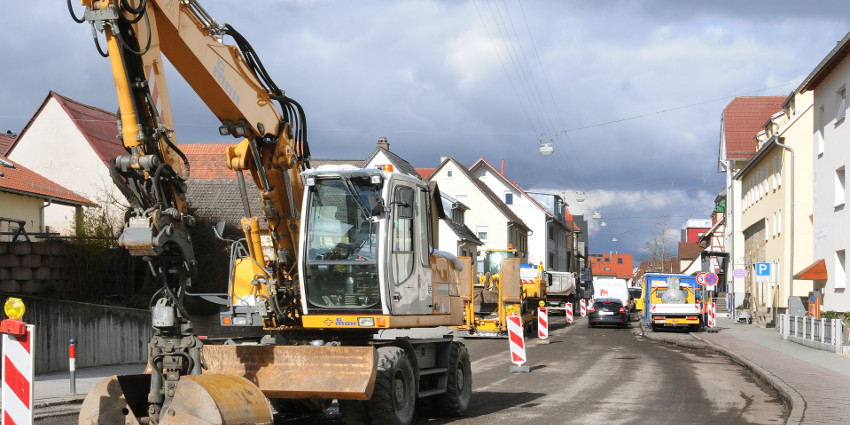 Baustelle in Leinfelden-Echterdingen