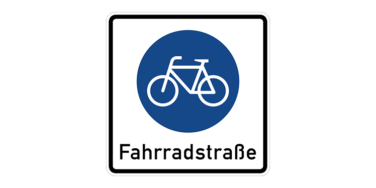 Fahrradverkehrsschild 